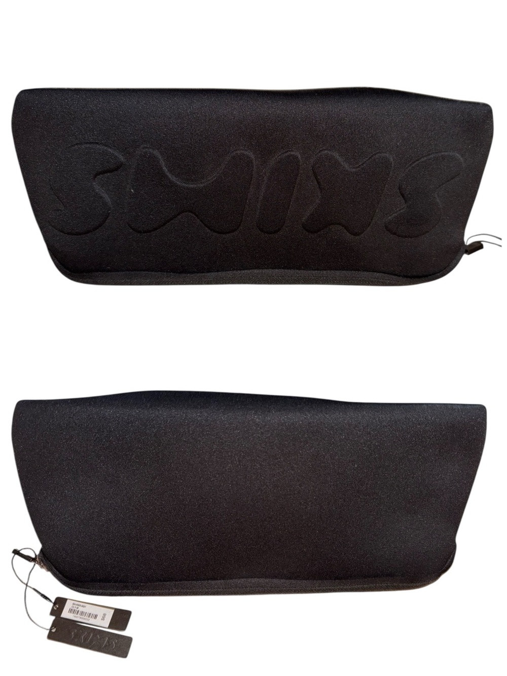 NWT SKIMS Neoprene Black Large Clutch Makeup Bag